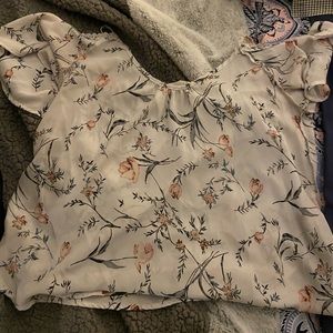 Flowy floral blouse
